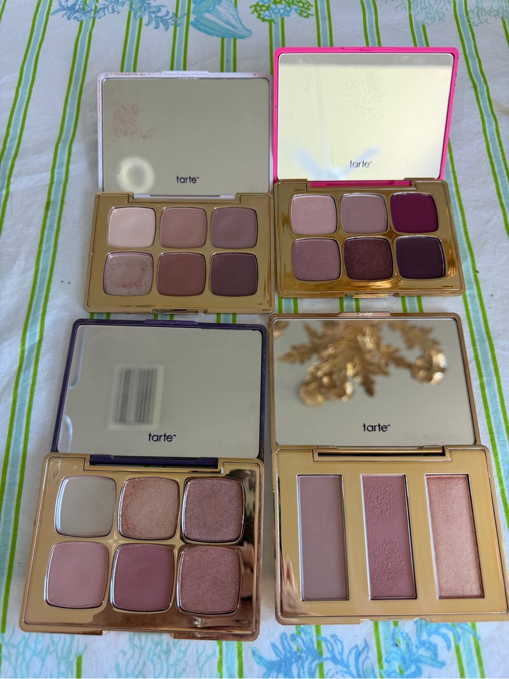 tarte Eyeshadow Palette Set - Pink, Mauve, Plum, Rose, Taupe